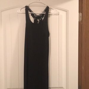 Long black maxi dress